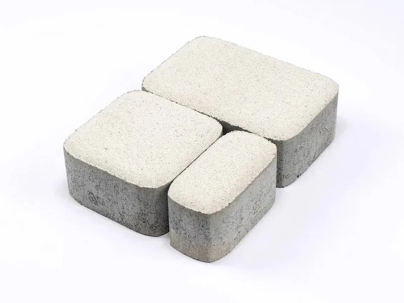 Тротуарная плитка Классико, Белый, 60 мм