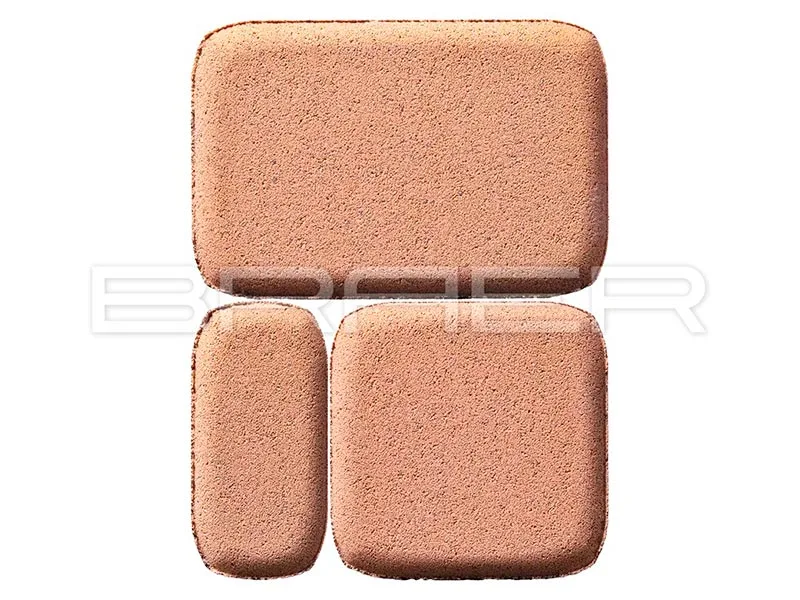 Тротуарная плитка Классико, Коралловый, 60 мм