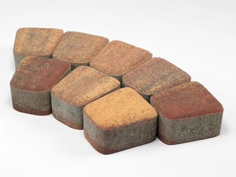 Тротуарная плитка Классико круговая, Color Mix Мальва, 60 мм