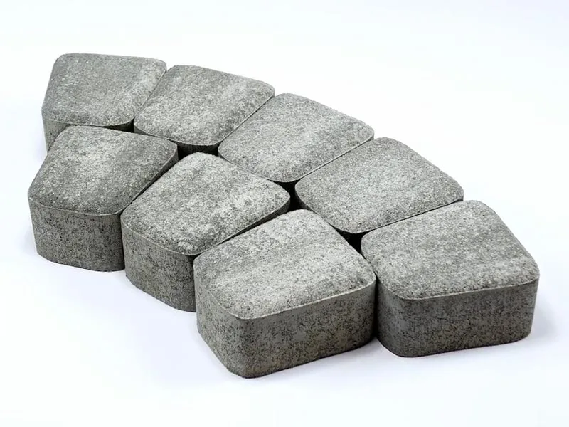 Тротуарная плитка Классико круговая, Color Mix Туман, 60 мм