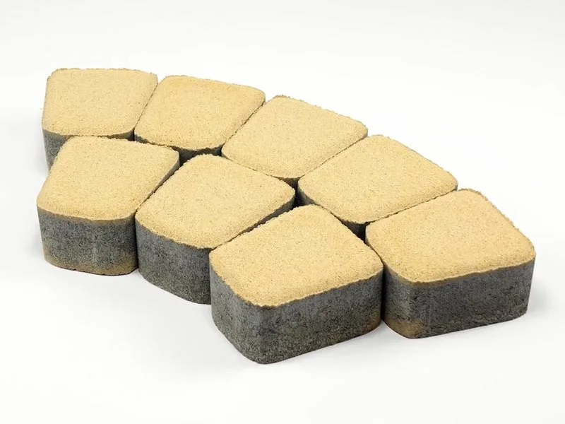 Тротуарная плитка Классико круговая, Песочный, 60 мм