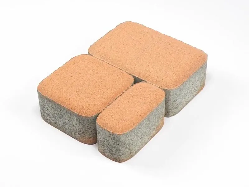 Тротуарная плитка Классико, Медовый, 60 мм