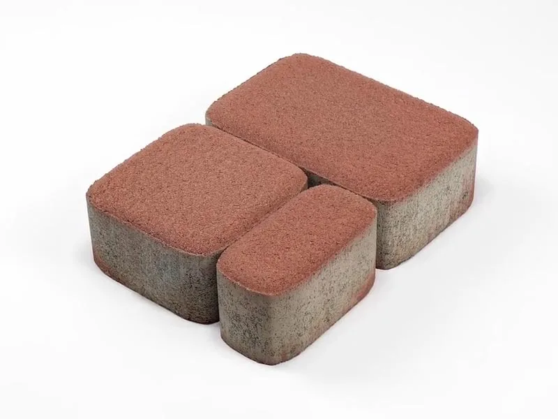 Тротуарная плитка Классико, Винный, 60 мм