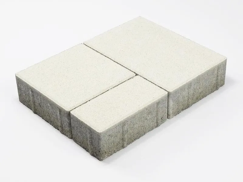 Тротуарная плитка Старый город Ландхаус, Белый, 60 мм