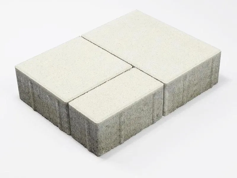 Тротуарная плитка Старый город Ландхаус, Белый, 80 мм