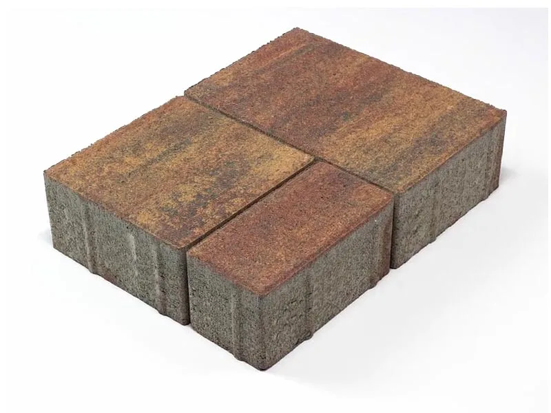 Тротуарная плитка Старый город Ландхаус, Color Mix Мальва, 80 мм