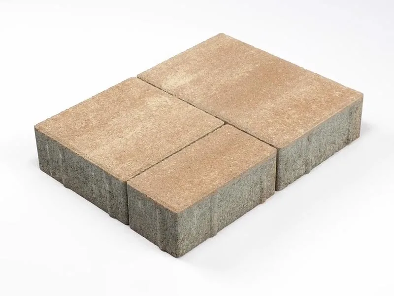 Тротуарная плитка Старый город Ландхаус, Color Mix Миндаль, 60 мм