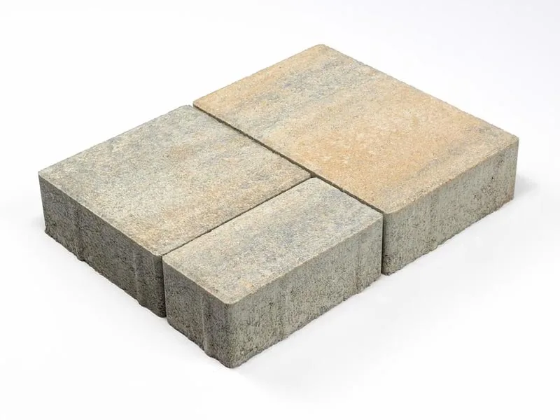 Тротуарная плитка Старый город Ландхаус, Color Mix Песчаник, 60 мм