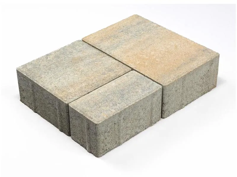 Тротуарная плитка Старый город Ландхаус, Color Mix Песчаник, 80 мм