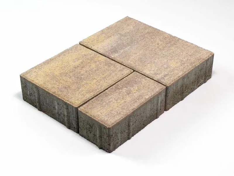 Тротуарная плитка Старый город Ландхаус, Color Mix Степь, 60 мм