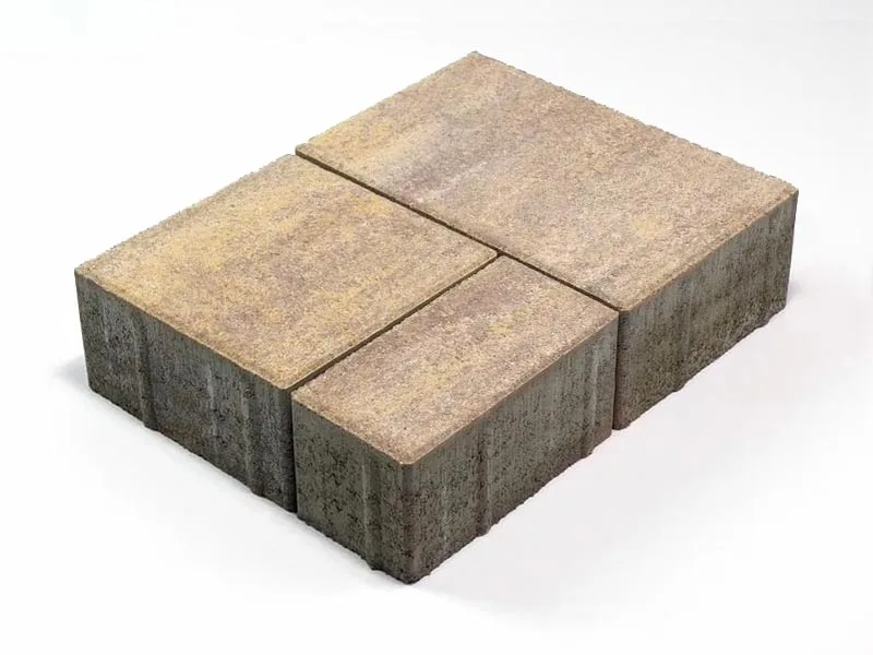 Тротуарная плитка Старый город Ландхаус, Color Mix Степь, 80 мм