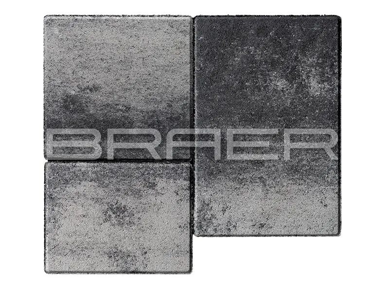 Тротуарная плитка Старый город Венусбергер, Color Mix Ночь, 40 мм